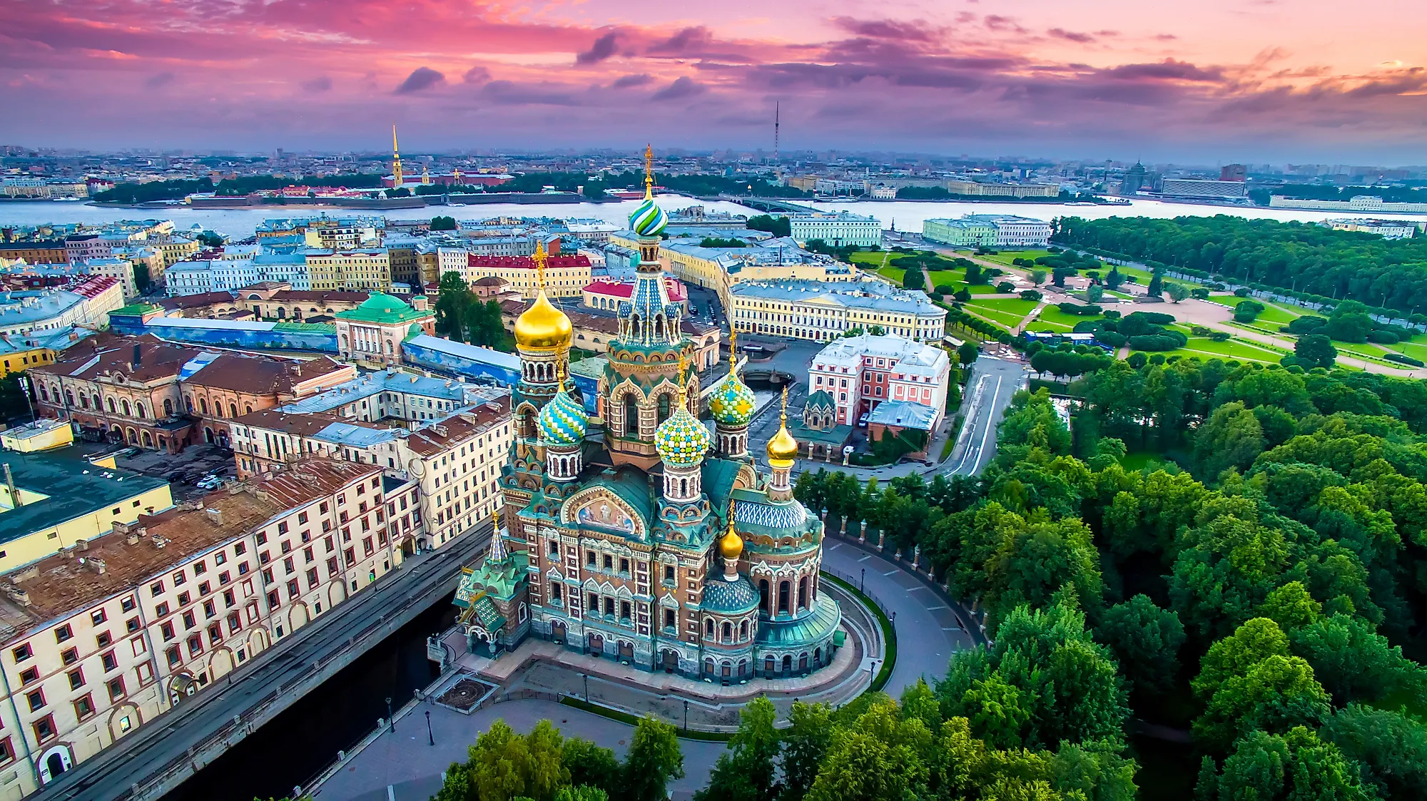 Study in St Petersburg Russia – panoramic view of Saint Petersburg and its historic city architecture