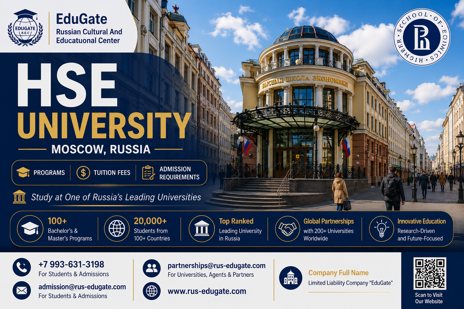 HSE University Moscow Russia Programs Tuition Fees Admission Requirements
